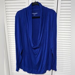 Soft Surroundings Cobalt Blue Cowelneck Top 2X